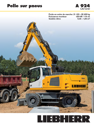 Kolová rypadla Liebherr A 924 Litronic