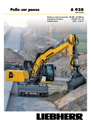 Kolová rypadla Liebherr A 928 Litronic