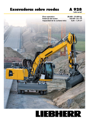 Kolová rypadla Liebherr A 928 Litronic