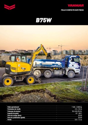 Kolová rypadla Yanmar B 75 Circular