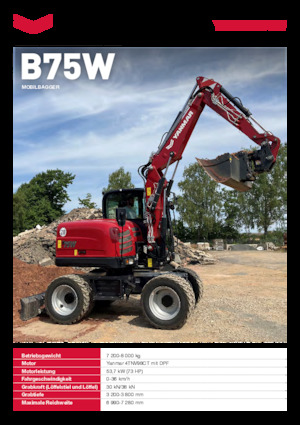 Kolová rypadla Yanmar B75W Zirkular 