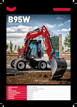 Kolová rypadla Yanmar B95W TPA 