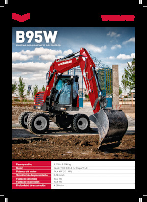 Kolová rypadla Yanmar B95W TPA 