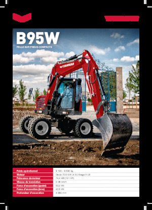 Kolová rypadla Yanmar B95W TPA 