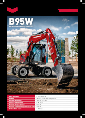 Kolová rypadla Yanmar B95W TPA 