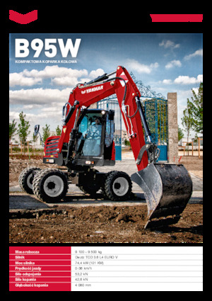 Kolová rypadla Yanmar B95W TPA 