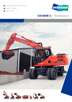 Kolová rypadla Doosan DX140W-3