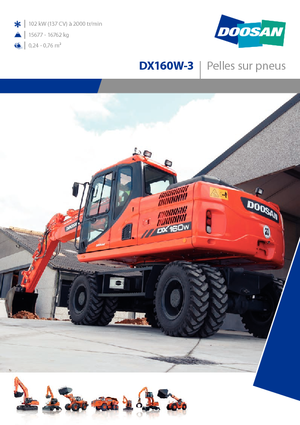 Kolová rypadla Doosan DX160W-3