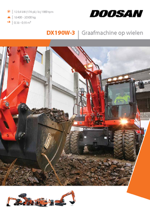 Kolová rypadla Doosan DX190W-3