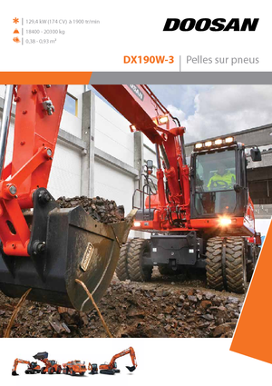 Kolová rypadla Doosan DX190W-3