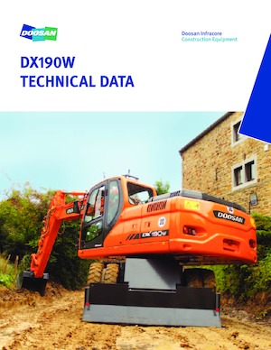 Kolová rypadla Doosan DX 190 W