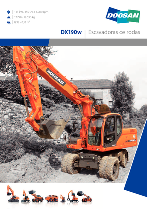 Kolová rypadla Doosan DX 190 W
