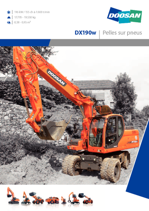 Kolová rypadla Doosan DX 190 W