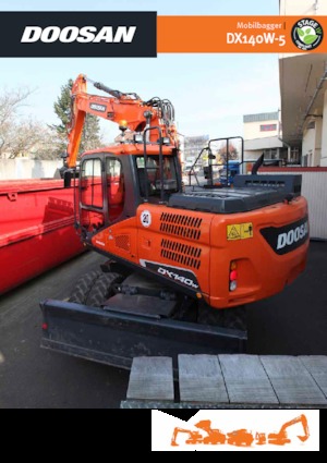 Kolová rypadla Doosan DX140W-5