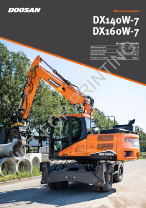 Kolová rypadla Doosan DX140W-7