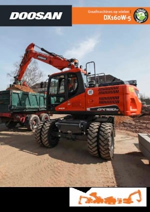 Kolová rypadla Doosan DX160W-5