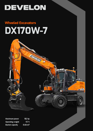 Kolová rypadla Develon DX170W-7 