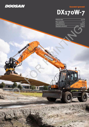 Kolová rypadla Doosan DX170W-7