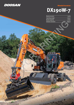 Kolová rypadla Doosan DX190W-7