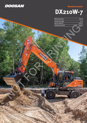 Kolová rypadla Doosan DX210W-7