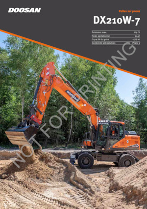 Kolová rypadla Doosan DX210W-7