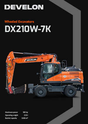 Kolová rypadla Develon DX210W-7K