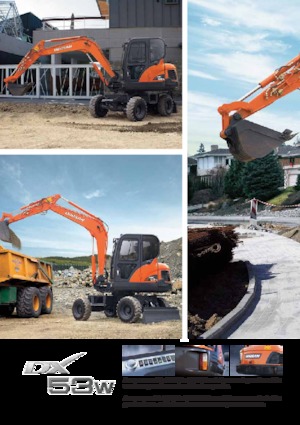 Kolová rypadla Doosan DX53W