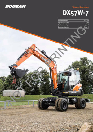 Kolová rypadla Doosan DX57W-7