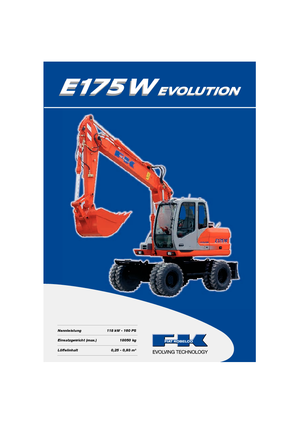 Kolová rypadla Fiat Kobelco E 175 WT