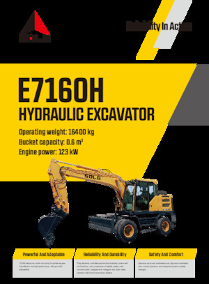 Kolová rypadla SDLG E7160H