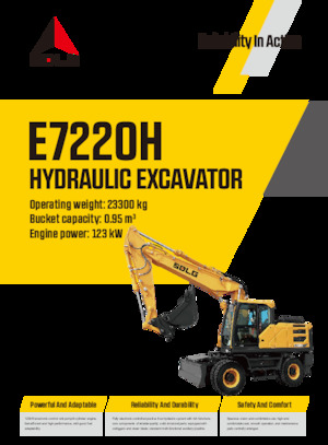 Kolová rypadla SDLG E7220H