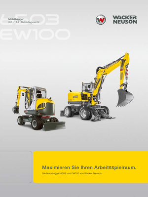 Kolová rypadla Wacker Neuson EW 100