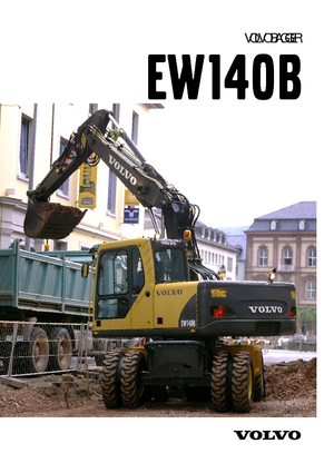 Kolová rypadla Volvo EW140B