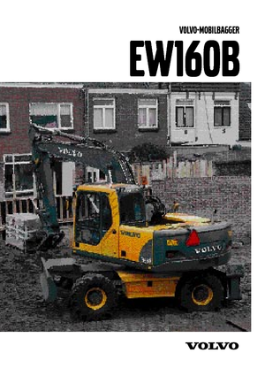 Kolová rypadla Volvo EW160B