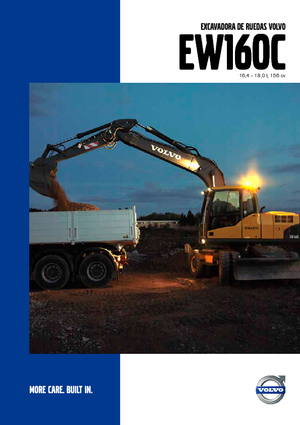 Kolová rypadla Volvo EW160C