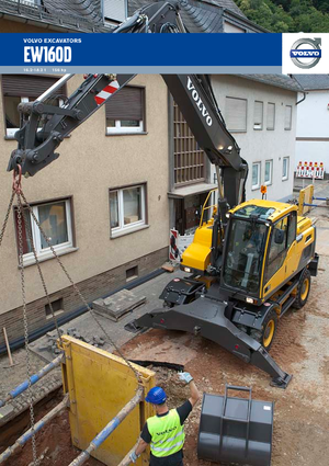 Kolová rypadla Volvo EW160D