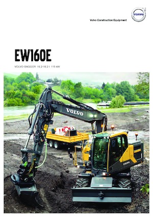Kolová rypadla Volvo EW160E