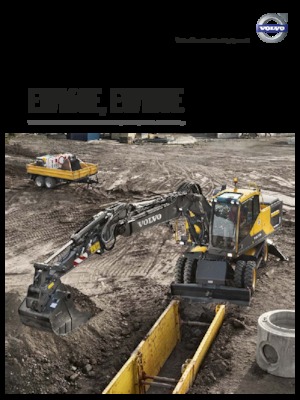 Kolová rypadla Volvo EW160E