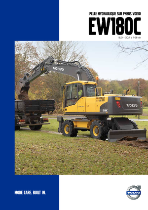 Kolová rypadla Volvo EW180C