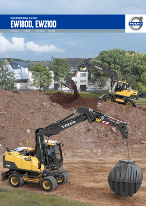 Kolová rypadla Volvo EW210D