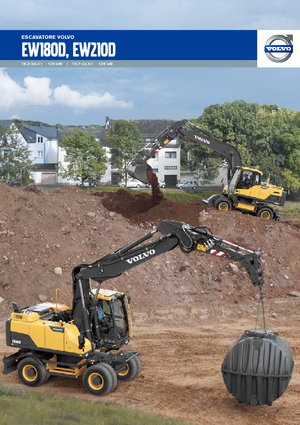 Kolová rypadla Volvo EW210D