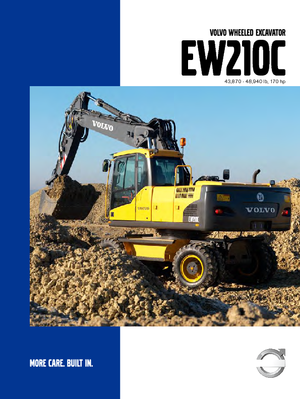 Kolová rypadla Volvo EW210C