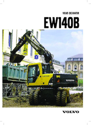 Kolová rypadla Volvo EW140B