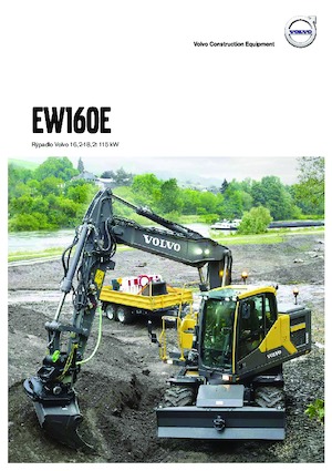 Kolová rypadla Volvo EW160E