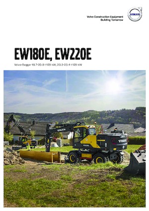 Kolová rypadla Volvo EW220E