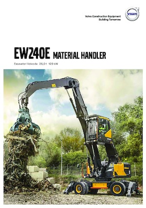 Kolová rypadla Volvo EW240E MH