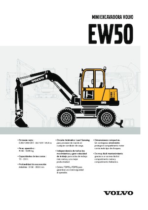 Kolová rypadla Volvo EW50V