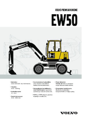 Kolová rypadla Volvo EW50V