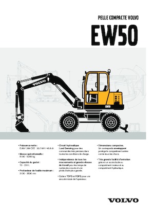 Kolová rypadla Volvo EW50V