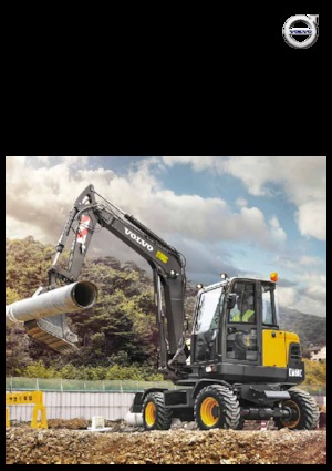 Kolová rypadla Volvo EW60E 